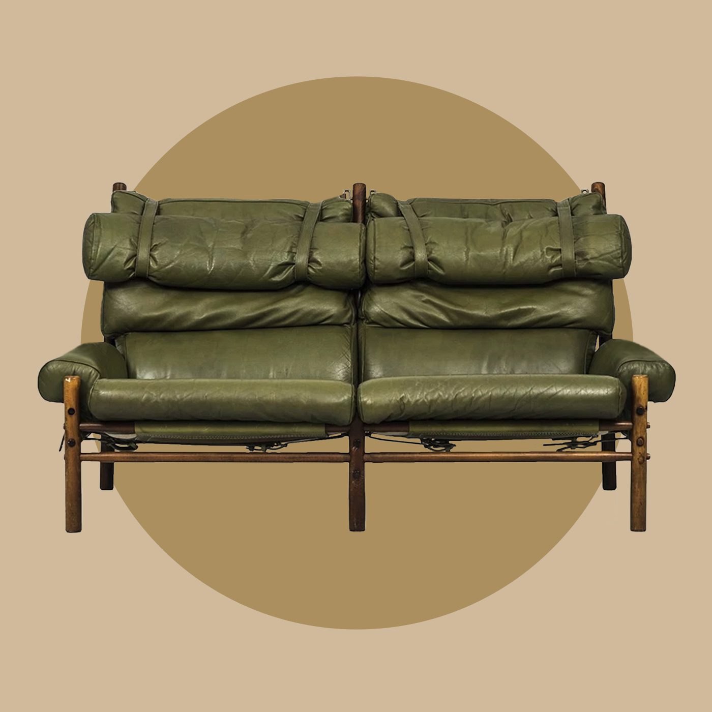 green arne norell inca chair