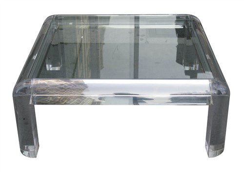 lucite Karl Springer Lucite Table
