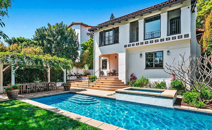 Los Feliz Hills Spanish Villa with pool.