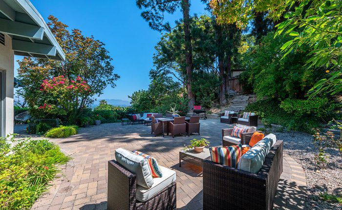 Sherman Oaks Mid Century View Home with low maintenance yard