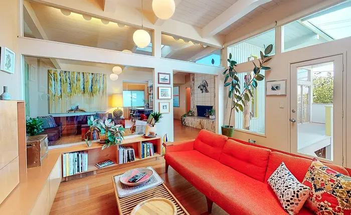 Baldwin Vista Mid Century Modern home with clerestory windows.