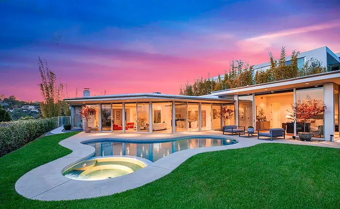 Beverly Hills Mid Century home with pool