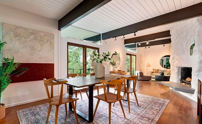 Beachwood Canyon mid-century home with open floor plan