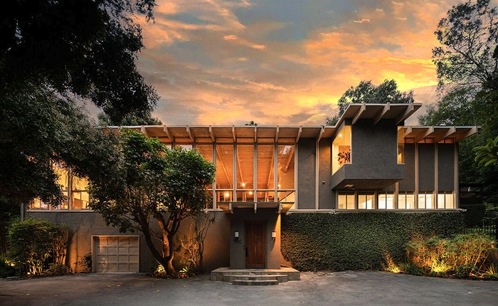 Vernon Duckett Mid Century Home in a private Hollywood Hills enclave