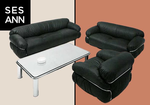 Gianfranco Frattini Sesann Sofas celebrate Italian design