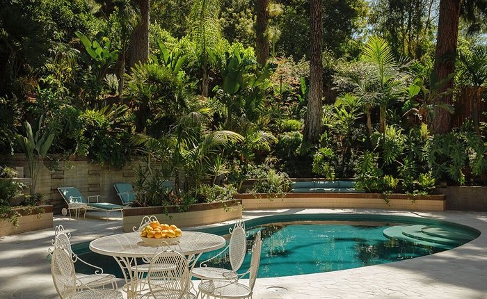 Mid Century Laurel Canyon Pool Home with lush back yard