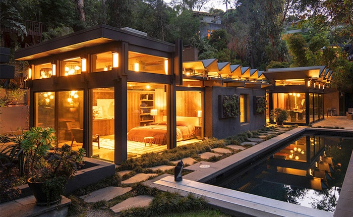 Laurel Canyon Mid Century House by architect Robert Thorgusen