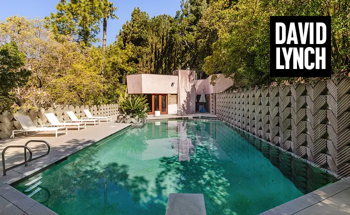 David Lyunch Hollywood Hills Compound includes the Beverly Johnson House, designed in 1963 by Lloyd Wright, son of modernist maestro Frank Lloyd Wright.