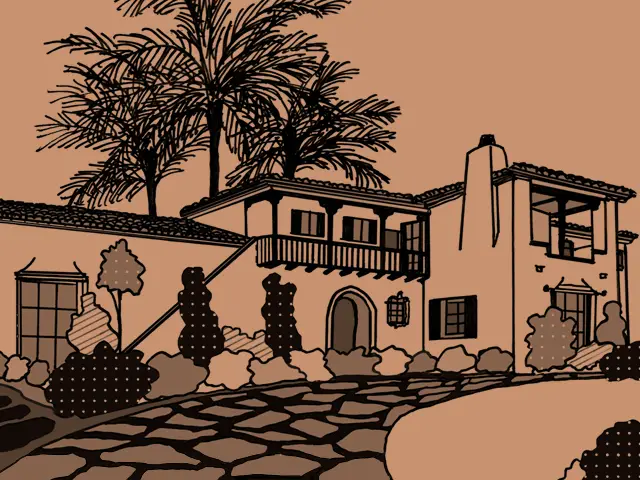 Wallace Neff historic luxury house in Spanish Revival Style