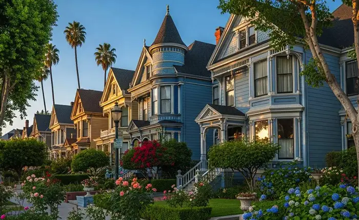 Victorian Homes in Angelino Heights