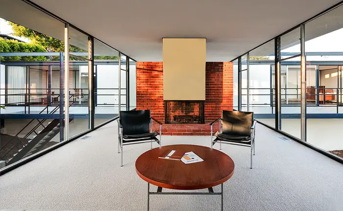 Craig Ellwood interior steel glass modernist design Los Angeles