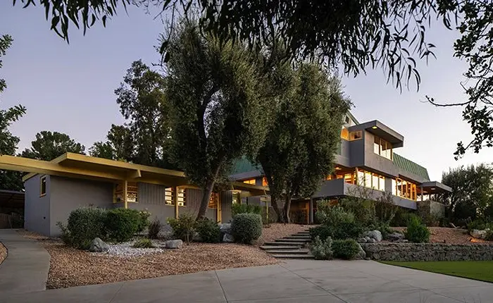 Rudolph Schindler the Van Dekker House the architects largest commission in Woodland Hills, CA