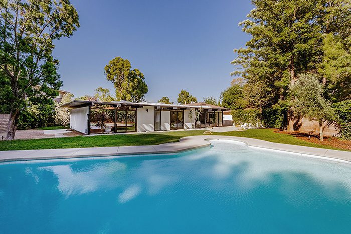 Mid Century Modern Sherman Oaks Richard Dorman home with pool