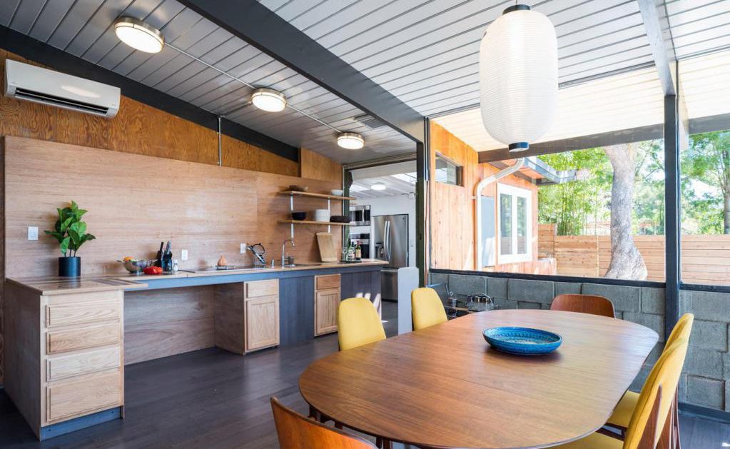 Kitchen designed by A. Quincy Jones, architect