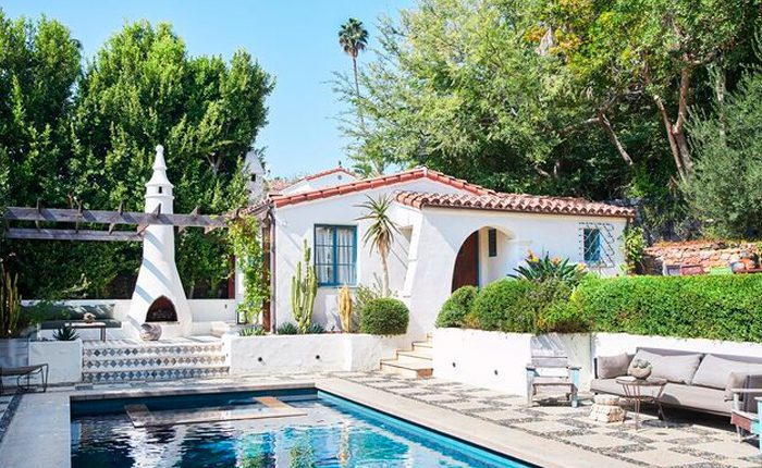 Los Feliz Mediterranean Home with sparkling pool