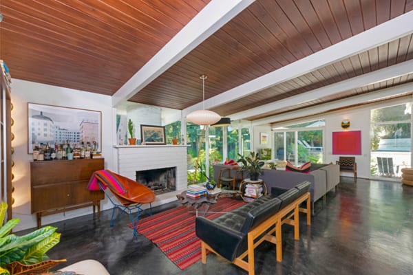 Hollywood Hills Ed Fickett Home. Mid Century Modern interior.