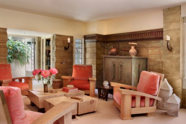 Interior by Architect Lloyd Wright