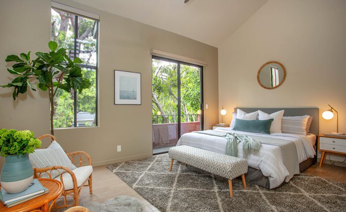 Remodeled Spacious West Hollywood Condo Bedroom