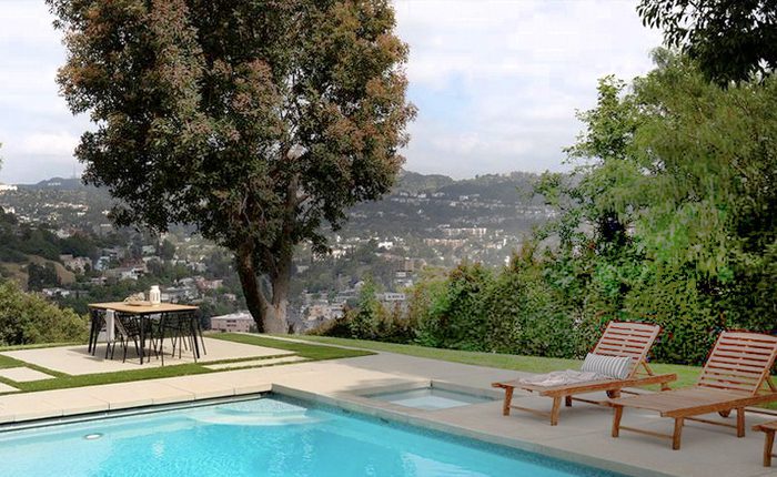 Silver Lake Traditional Estate with pool